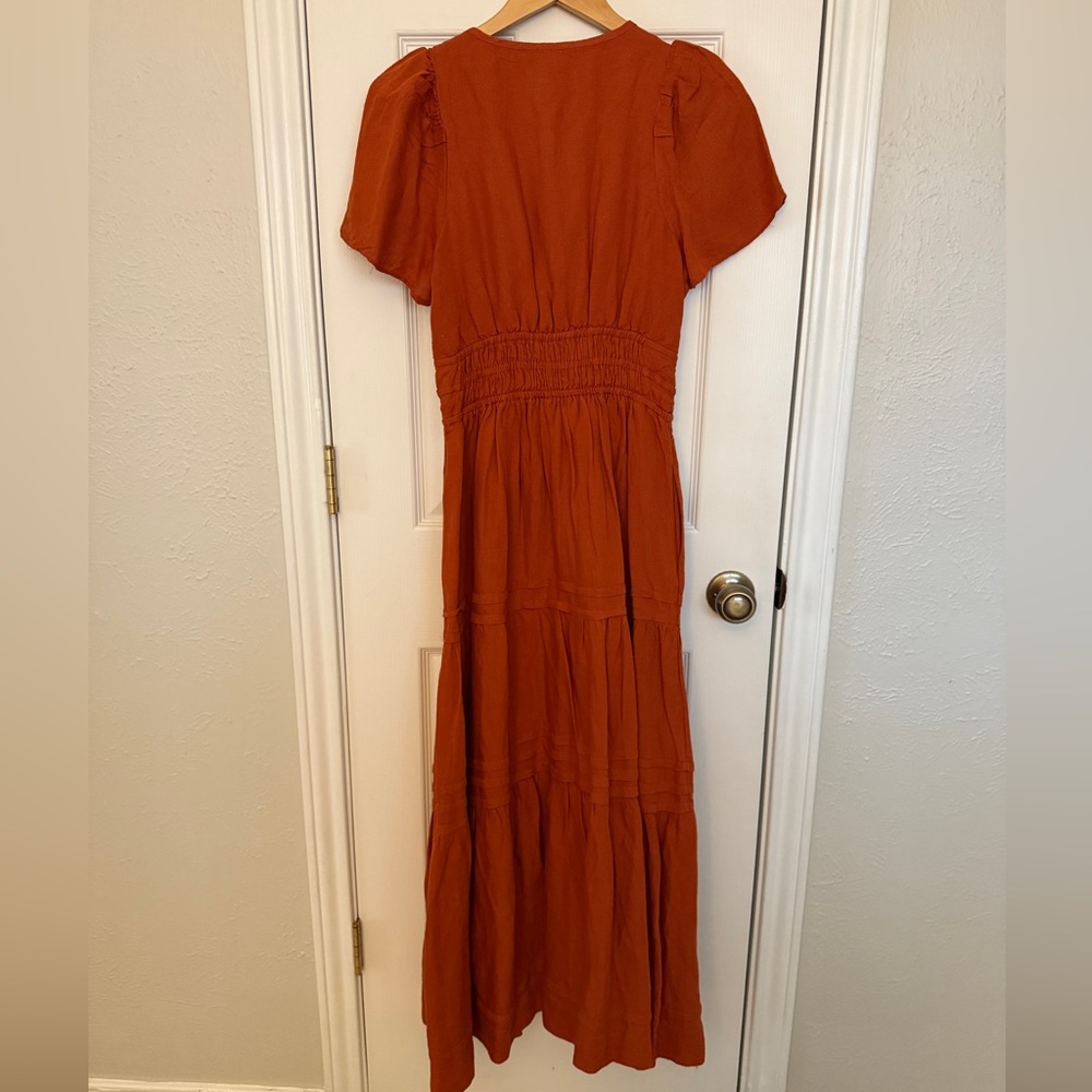 Anthropologie Somerset Linen Maxi Dress XS - Picture 4 of 7